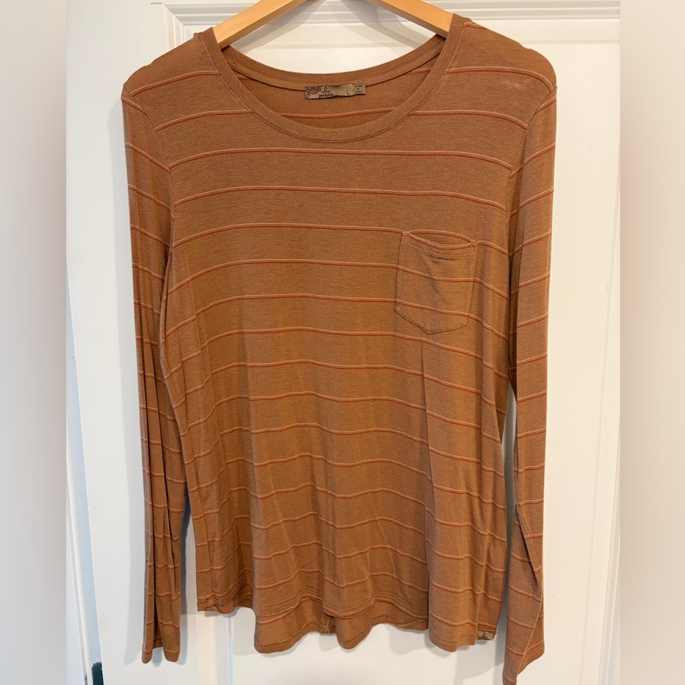 Prana Burnt Orange Long Sleeve Top
